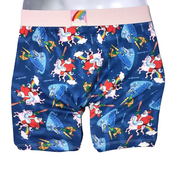 NWT Crazy Boxer 2 Pack Funny Santa Unicorn Whale Christmas Holiday Underwear XL - Picture 5 of 10